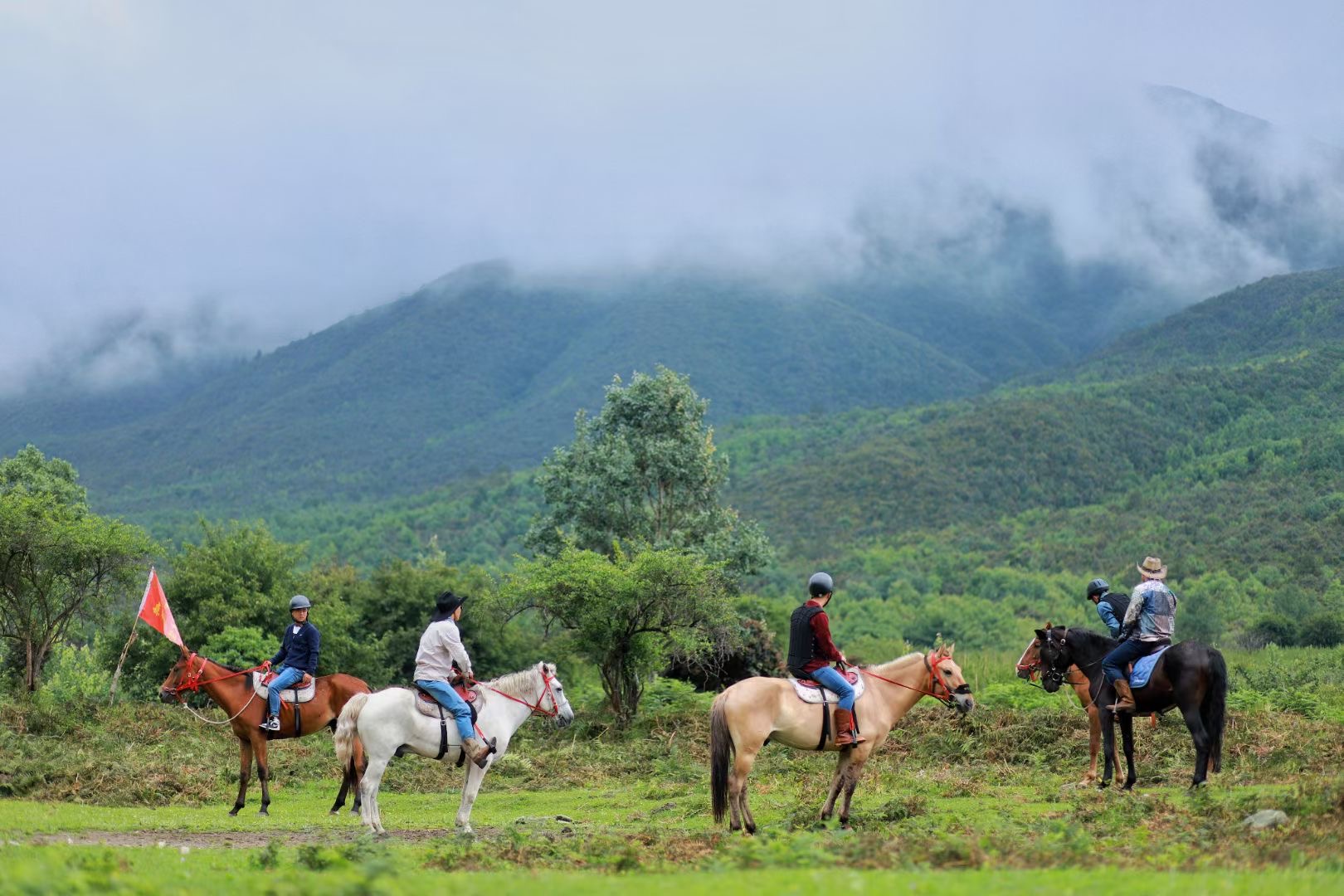 大理花甸壩騎馬徒步自駕 大理花甸壩騎馬徒步自駕